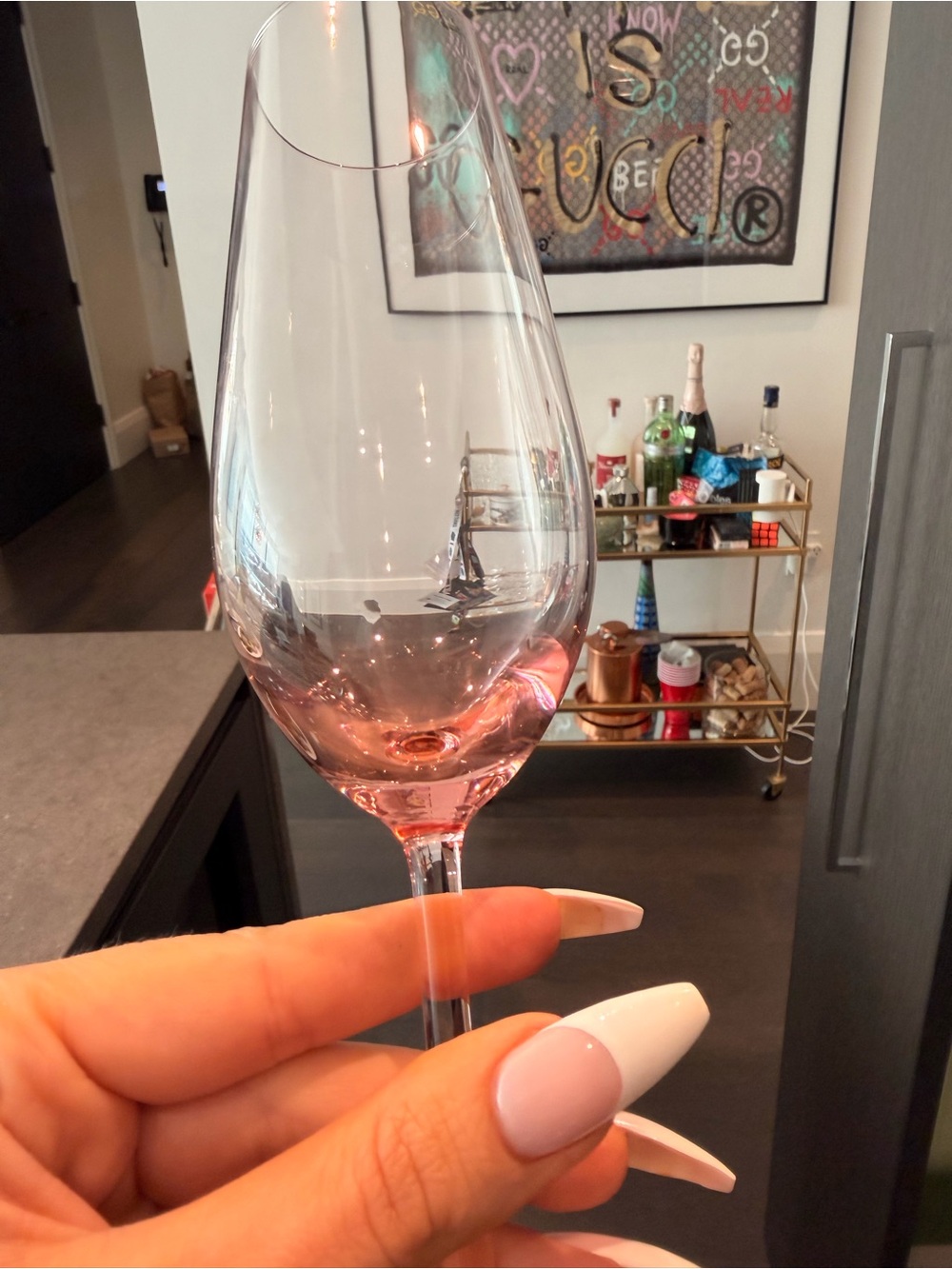 Crystal Champagne Flute - Pink Tint crate and barrel - Picture 6 of 6